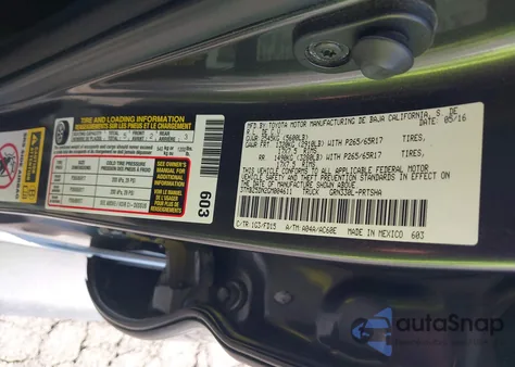 2016 Toyota Tacoma Trd Sport из США, поврежденный, VIN 3TMBZ5DN2GM004611